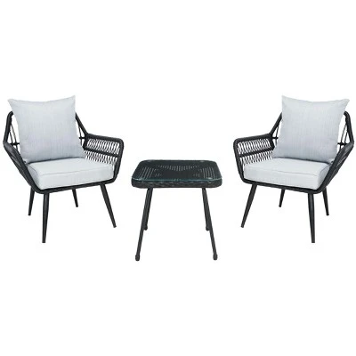 Londyn 3 Piece Lounge Set - Indoor/Outdoor - PAT9031 - Safavieh 11 Londyn 3 Piece Lounge Set - Indoor/Outdoor - PAT9031 - Safavieh - Image 9