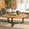 Leo Round Coffee Table 3 Legs - Indoor/Outdoor - PAT7319 - Safavieh
