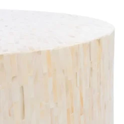 Scarlett Round Coffee Table - Natural - Safavieh -Heaco GUEST 0328aaee ee25 4c4f a636 d7d4abd78c1a