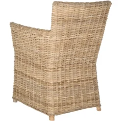 Natuna Rattan Arm Chair - Natural - Safavieh -Heaco GUEST 070726b3 ee9a 4e9a b912 3f8535043679