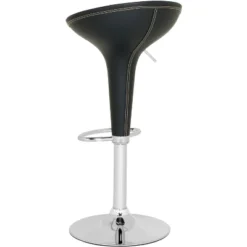 Safavieh Shedrack Swivel Bar Stool - Black - Safavaieh -Heaco GUEST 07a64f25 bfd5 4166 8aac 9e951049768a