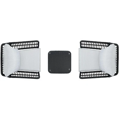 Londyn 3 Piece Lounge Set - Indoor/Outdoor - PAT9031 - Safavieh 6 Londyn 3 Piece Lounge Set - Indoor/Outdoor - PAT9031 - Safavieh - Image 4