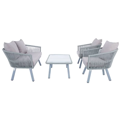 Belmi 4pc Rope Living Set - Gray - Safavieh 11 Belmi 4pc Rope Living Set - Gray - Safavieh - Image 9