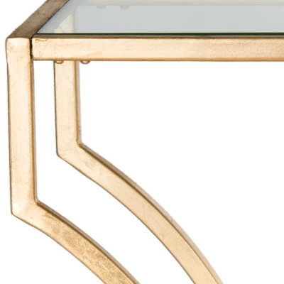 Alphonse Console - Gold/Glass - Safavieh 5 Alphonse Console - Gold/Glass - Safavieh - Image 3