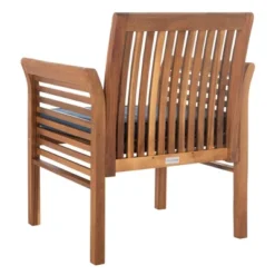 Carson 4pc Outdoor Set - Natural/Navy - Safavieh -Heaco GUEST 10aaa2b3 1c5f 48d9 9522 418d526ef965