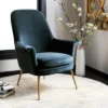 Aimee Velvet Arm Chair - Navy - Safavieh 2 Aimee Velvet Arm Chair - Navy - Safavieh -Heaco GUEST 10c93f89 d897 4a36 80ad f61279a32c93
