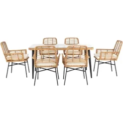 Beson 7Pc Dining Set - Outdoor - PAT9010 - Safavieh 15 Beson 7Pc Dining Set - Outdoor - PAT9010 - Safavieh -Heaco GUEST 11bcf37a 0f92 4a83 aba2 7e84ac6f1677