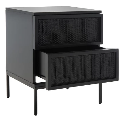 Zadie 2 Drawer Rattan Nightstand - NST5007 - Safavieh 4 Zadie 2 Drawer Rattan Nightstand - NST5007 - Safavieh - Image 2