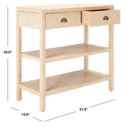 Apis Raffia Console Table - Light Natural/Gold - Safavieh 15 Apis Raffia Console Table - Light Natural/Gold - Safavieh -Heaco GUEST 13c7afe4 fc06 4c83 9dfd 9f16b77005bc