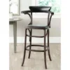 Kenny Bar Stool Brass Nail Heads - Antique Black - Safavieh -Heaco GUEST 164704dd fcaa 4926 8932 1989f20f60a9