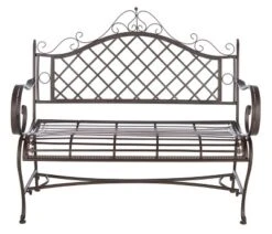 Abner Wrought Iron 45.75 Inch W Outdoor Garden Bench - Safavieh 20 Abner Wrought Iron 45.75 Inch W Outdoor Garden Bench - Safavieh -Heaco GUEST 171381ad 1d1c 4e85 9170 aa9a68d71ba5