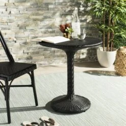 Bilson Bistro Table - Indoor/Outdoor - PAT4017 - Black - Safavieh