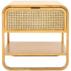 Yunis 1 Drawer 1 Open Shelf Nightstand - NST9205 - Safavieh -Heaco GUEST 1a68f96a d04a 4e67 8cce 754eb5c97cb0