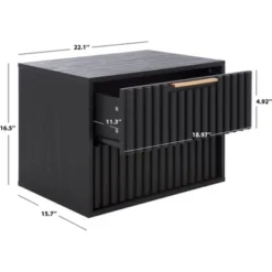 Lylia 2 Drawer Floating Nightstand - NST9615 - Safavieh -Heaco GUEST 1af73fff 6cfc 4d42 9184 68139a6a2a84