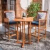 Pate 3pc Bistro Set - Natural/Navy - Safavieh -Heaco GUEST 1c05b516 fffc 4f06 8c63 65f5fea69254