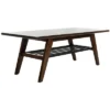 Seth 2 Tier Coffee Table - Walnut/Black Metal - Safavieh