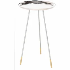 Calix Tri Leg Contemporary Glam Side Table - Silver/Gold - Safavieh 9 Calix Tri Leg Contemporary Glam Side Table - Silver/Gold - Safavieh -Heaco GUEST 1c6cb5a8 c039 496b b102 84bc47f89f16