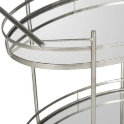 Dante Bar Cart - Silver/Mirror - Safavieh -Heaco GUEST 1e1cf7d6 ae29 4bfb 9a44 93dd73361612