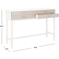 Estella 4 Drawer Console Table - Safavieh -Heaco GUEST 1e759e81 5af8 4527 9264 0f02c5183006