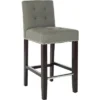 Thompson 23.9" Counter Stool W/ Silver Nail Heads - Safavieh -Heaco GUEST 1fe1f2ff f252 4d30 9952 1d083bf1a4b5