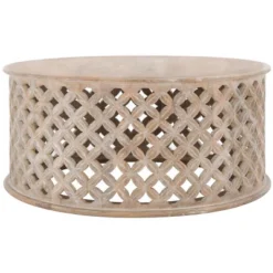 Kaydix Round Coffee Table - Safavieh -Heaco GUEST 209ca288 d78d 4598 8c34 03adb4619dcd