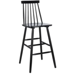 Beaufort Bar Stool (Set Of 2) - Black - Safavieh -Heaco GUEST 21833af4 0074 4c1c 8226 fe2783a7a9f5