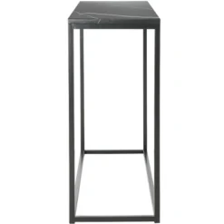 Baize Console Table - Black - Safavieh -Heaco GUEST 220814aa 00f9 47f3 ab94 ca859e511adc