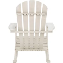 Brizio Adirondack Rocking Chair - White - Safavieh -Heaco GUEST 22b8b626 9fbf 4a3f a868 4eba7068b4ea