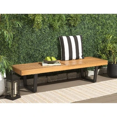 Heather 60" Bench - Outdoor - Safavieh 3 Heather 60" Bench - Outdoor - Safavieh
