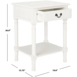 Whitney 1 Drawer Accent Table - Safavieh -Heaco GUEST 23e74134 bbe8 48b4 bb96 09070144deef