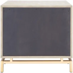 Meilana 1 Self 1 Drawer Nightstand - NST6403 - Light Taupe/Brass - Safavieh -Heaco GUEST 2805f432 40b6 416b bc04 5d32931c5b88