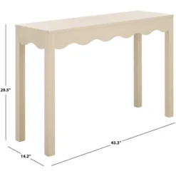 Lilith Wave 43" Console - CNS5743A - Beige - Safavieh -Heaco GUEST 2869c247 9fdc 4866 b660 9bf242b75d8c