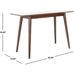 Sasharose Makeup Table - Walnut - Safavieh -Heaco GUEST 2bc096dc cdaf 4f4b acac d035f907b630