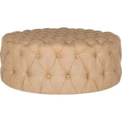 Charlene Tufted Cocktail Ottoman - Safavieh -Heaco GUEST 2f657f4a 9dc2 421a bc04 40120f57193d