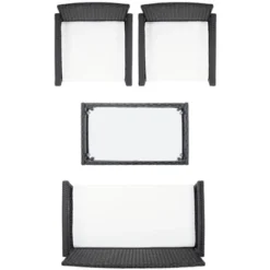 Bassey 4 Piece Living Set - Indoor/Outdoor - PAT7507 - Safavieh -Heaco GUEST 300915a1 37a3 4982 83ea 7a5f1dd4b421