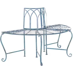 Abia Tree Bench - Outdoor - Safavieh -Heaco GUEST 318ec8e6 afa0 470a 8a1e a0a0b4e48885