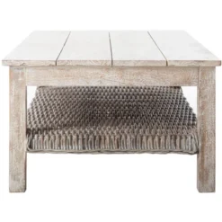 Minerva Coffee Table - White Wash - Safavieh -Heaco GUEST 3425e910 0394 403f a836 7bf41d089abd