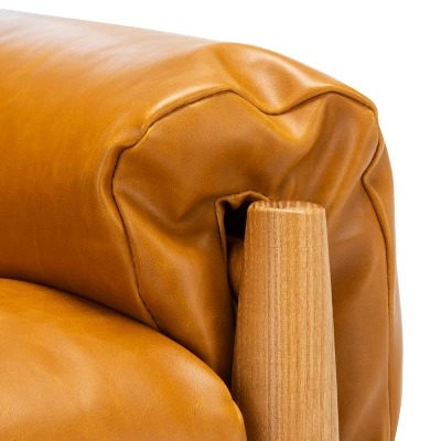 Oslo Mid Century Arm Chair - Caramel/Natural - Safavieh 10 Oslo Mid Century Arm Chair - Caramel/Natural - Safavieh - Image 8