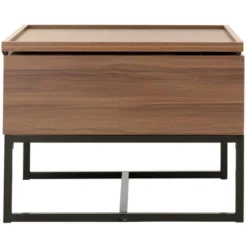 Kristie Contemporary Lift Top Coffee Table - Dark Oak/Black - Safavieh -Heaco GUEST 36e5f303 ff5f 42ad 8a51 1736caadd173
