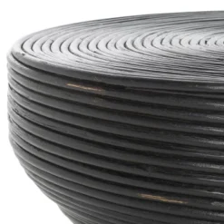 Heimdall Round Coffee Table - Distressed Black - Safavieh -Heaco GUEST 3788a382 d921 465d bed8 89722af81daf