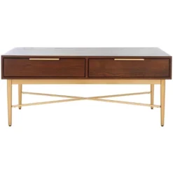 Pierre 2 Drawer Coffee Table - Safavieh -Heaco GUEST 3d427a48 cbfd 429a acc6 ad3a7ded2dff
