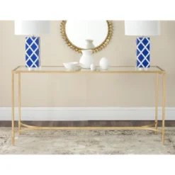 Antwan Console - FOX2546A - Gold - Safavieh Couture