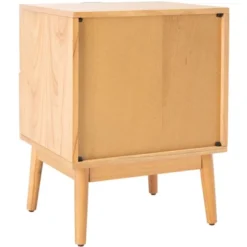 Baisley 2 Drawer Rattan Nightstand - Natural - Safavieh -Heaco GUEST 3efefde2 a3f6 417a 9d06 8603955ac3d2