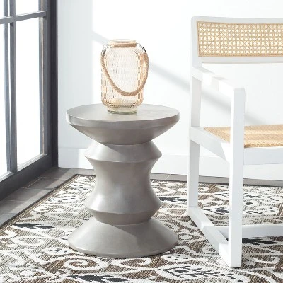 Katara Concrete Accent Stool - Safavieh 4 Katara Concrete Accent Stool - Safavieh - Image 2