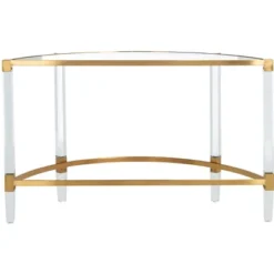 Anabelle Acrylic Console Table - Safavieh -Heaco GUEST 43a8030a be21 4dcd 857f fcdcac0f16ce