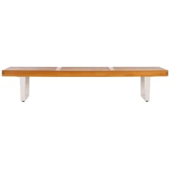 Heather 72" Bench - Outdoor - Safavieh -Heaco GUEST 44b1e3b5 04fd 41ee 93fd 1be931c62171
