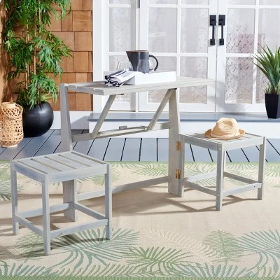 Belamy Transformer Bench - Outdoor - Safavieh 3 Belamy Transformer Bench - Outdoor - Safavieh