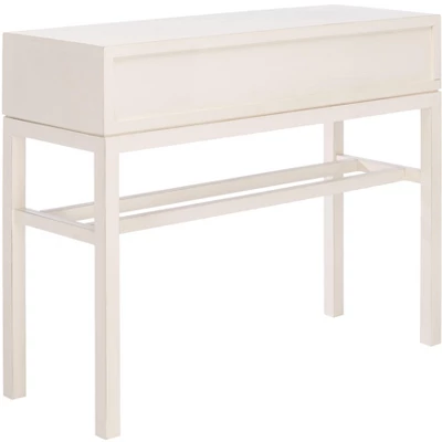 Ajana 2 Drawer Console - Distressed White W/Distressed White Drawer - Safavieh 8 Ajana 2 Drawer Console - Distressed White W/Distressed White Drawer - Safavieh - Image 6