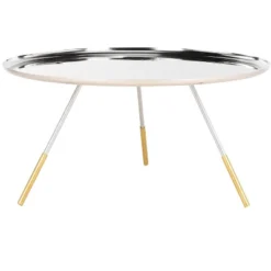 Orson Coffee Table With Metal Gold Cap - Safavieh -Heaco GUEST 5169a68b a721 4012 bfde dc76e0d01a62