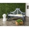 Azusa Bench - Gray/Beige - Safavieh -Heaco GUEST 542b8b33 d4e8 4944 b88a 3e8815cd3f98